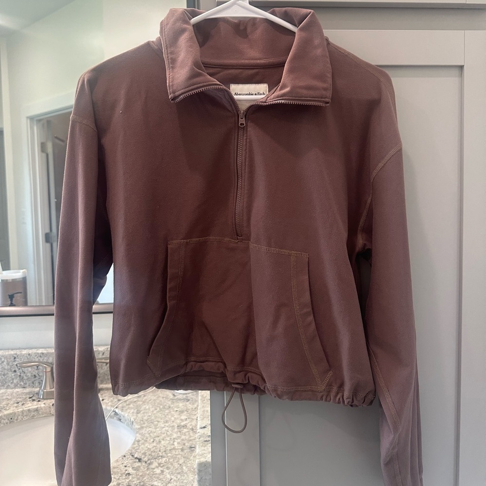 Crop Athleisure Quarter Zip